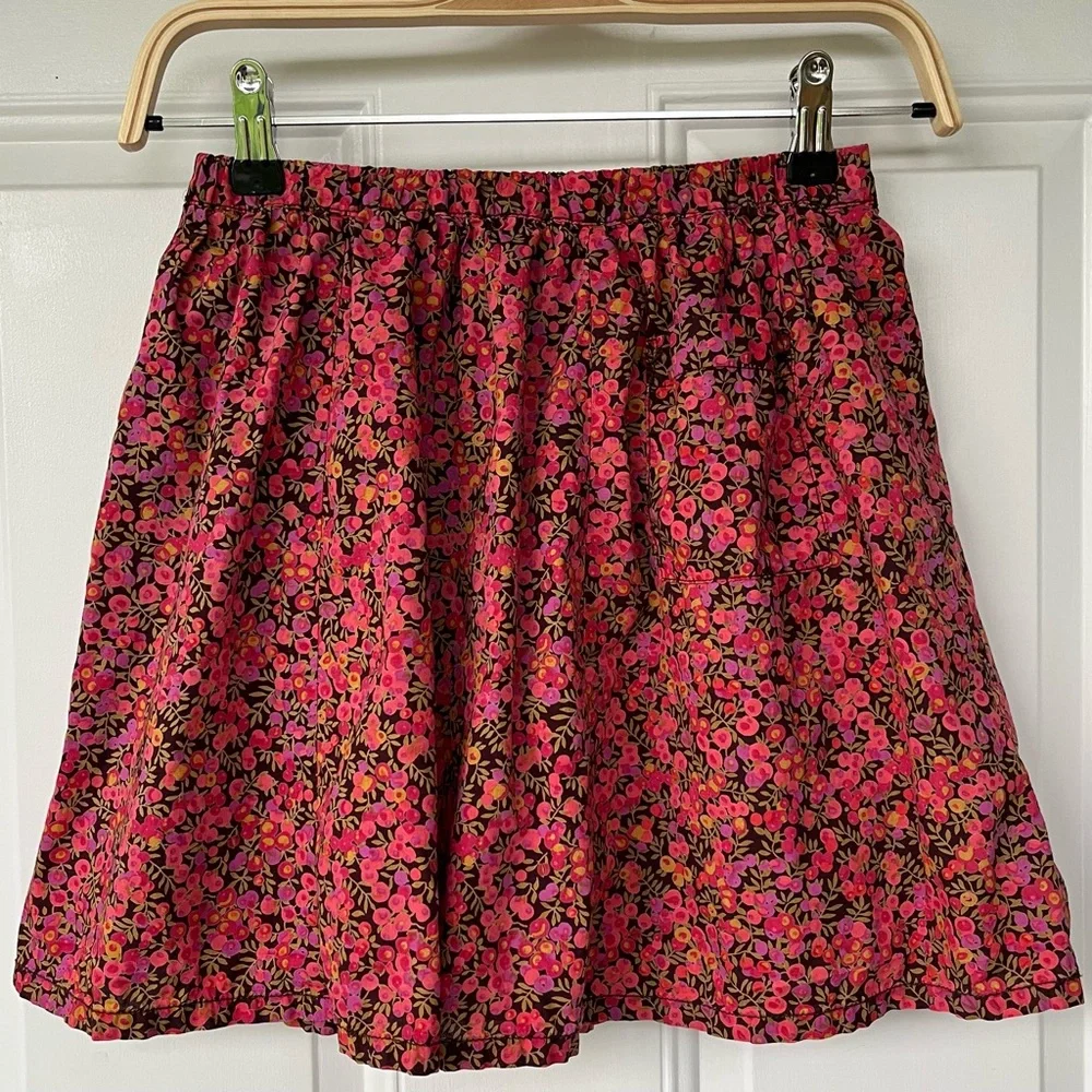 •Peek• Girls Pull-On Floral A-Line Skirt - Size 12
